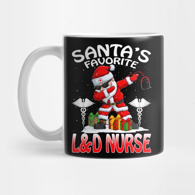 Santas Favorite L And D Nurse Christmas T Shirt by intelus